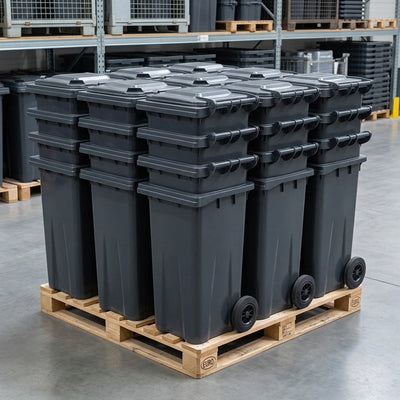 120 Litre Wheelie Bins – Pack of 20 on Pallet