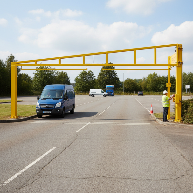 Gray Premium Heavy Duty Single Leaf Height Barrier - Custom Sizes Available