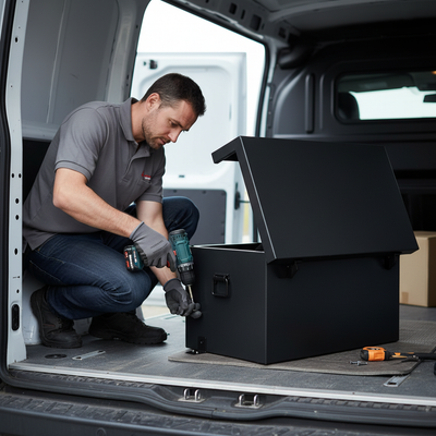 Heavy Duty Steel Van Storage Vault with High Security Features