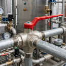 1/2" BSP Female 3-Way L-Port Ball Valve, 40 Bar