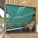 Rollerscreen Fencing System - Green Fabric