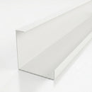 L Return Aluminium Fascia Board 30mm – 3m — RAL 9016