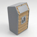 105 Litre timber-fronted litter bin with composite body (view 2)