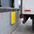 Shallow Dock Bumper with Cast Nylon Face - 465 x 275 x 160mm Yellow