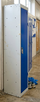 Single-door school locker with cam lock, 300–450mm depth