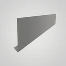 Aluminium Fascia Board Sample — RAL 7037 / 'V' Return