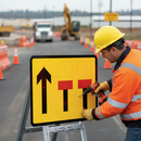 Rosy Brown 3-Lane Premium Wicket Quick-Fit Sign Face Diagram - High-Performance Material