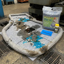 Recycled cotton 40 litre universal spill kit with pads and socks