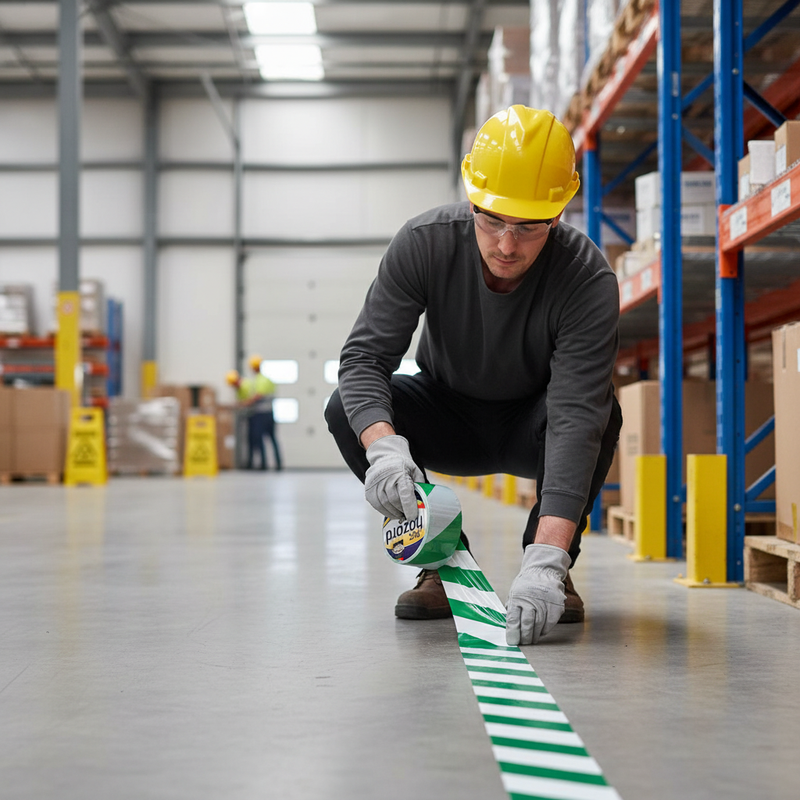 Dark Gray High-Performance PVC Self Adhesive Hazard Tape 50mm x 33m