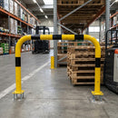 1200 x 2000mm Steel Collision Protection Guard – Yellow/Black
