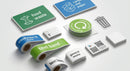Recycling Bin Stickers – Colour-Coded Waste Segregation Labels (view 2)