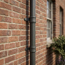 Traditional Aluminium Downpipe Sample — RAL 7022 / 76mmØ (in use)