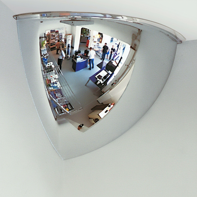 Premium 90-Degree Wall Mounted Observation Mirror | Multiple Sizes