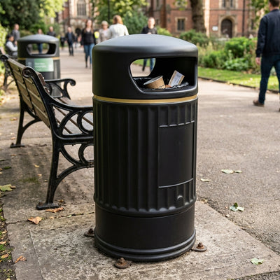 70 Litre compact litter bin with dual aperture