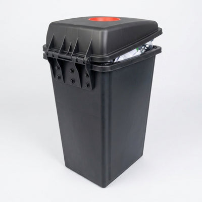60 litre indoor office recycling bin, durable plastic