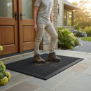 Dim Gray Heavy Duty Outdoor Entrance Mat for Extreme Weather and High Traffic