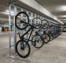 20-space vertical cycle rack galvanised steel surface mounted