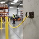 Rosy Brown Heavy Duty Wall Hook for Chain Barrier Installation