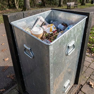 90 Litre Galvanised Steel Bin Liner with Handles