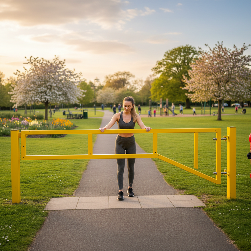 Olive Drab Heavy Duty Single Leaf Manual Swing Gate for Secure Access