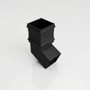 Traditional Aluminium Downpipe Bends 72x72mm – 92.5° & 112.5° — Textured Black / 112.5 Degrees