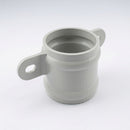 Traditional Downpipe Spare Socket Eared 76mm Diameter — RAL 7035