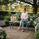 Dark Slate Gray Premium Bench 300mm in Robust Durable Steel for Public Spaces