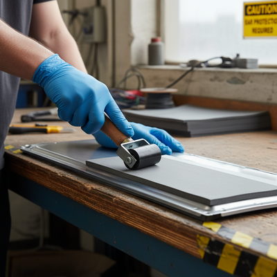 Heavy Duty Pressure Application Roller for Adhesive Products