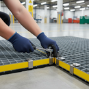 Dark Gray Professional C Clips for GRP Grating Panels - Durable Stainless Steel Fasteners