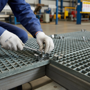 Dark Slate Gray Premium M Clips for GRP Open Mesh & Mini Mesh Grating - Durable Fastening Solution