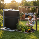 Dark Olive Green Large Premium 3100 Litre Cylindrical Water Tank for Domestic and Commercial Use