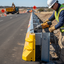 Dim Gray Heavy Duty Wing/Fishtail End in Galvanised or Powder-Coated Yellow Finish with Triple Peak Options