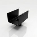 Aluminium Box Gutter Outlet 63mm Diameter 135 x 100mm — RAL 9005