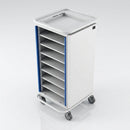 8-Tier Laptop Charging Trolley with Cam Lock – 375 × 465mm (view 2)