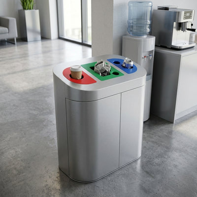 270 litre triple compartment internal recycling bin