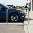 Gray Heavy Duty Galvanised Steel Hoop Perimeter Barrier - 76mm Diameter