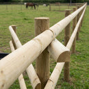 Treated Softwood Halfround Rails 3.