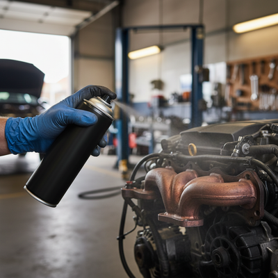 High-Performance Heat Resistant Spray 500ml - Black