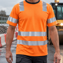 Class 2 High Visibility Short Sleeve Top - Hi-Vis Orange