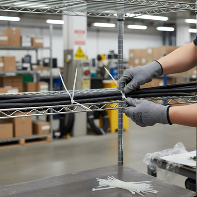 Heavy Duty White Cable Ties 300mm x 4.8mm (Pack of 100)