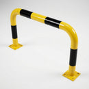 600 x 1000mm Steel Collision Protection Guard Yellow Black (view 2)