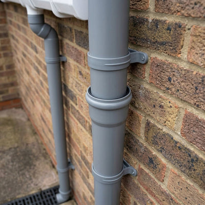 110mm Downpipe with Single Socket, 3m Length