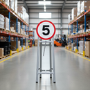 Dark Gray 5mph Quick-Fit Sign Face for Traffic Safety and Compliance