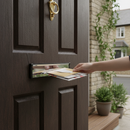 Dark Slate Gray Premium 12" Letterplate for 40-80mm Thick Doors with Integrated Draught Excluder and Adjustable Sleeve