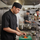 Dark Slate Gray Professional Chef Skull Cap - Comfortable 100% Cotton Design