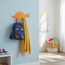 Premium Dinosaur Coat Rack with Two Durable Hooks for Kids' Room Organization and Fun