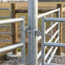 Galvanised Round Dual Hang Post 90° for 45" Gates