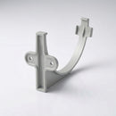 130mm Aluminium Gutter Fascia Bracket – Marine Grade Cast — RAL 7035