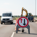 Light Gray Premium Give Way to Oncoming Traffic Sign - 750mm Q-Sign