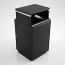 100 Litre Steel Litter Bin with Slam Lock and Drain Holes (view 2)